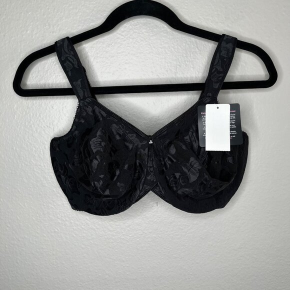 Wacoal Womens Black Awareness Underwire Full Coverage Bra 36DDD 85567 - Picture 2 of 8